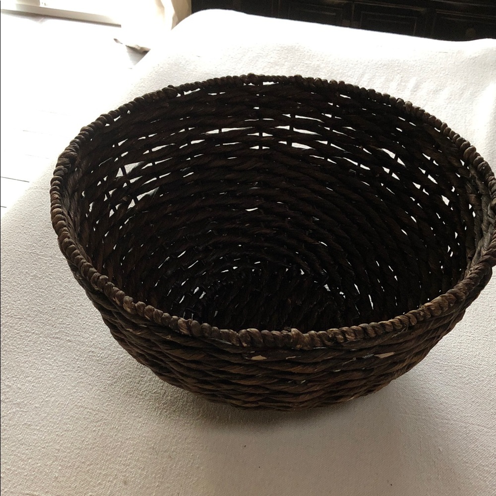 Extra Large Handcrafted Brown Woven Basket